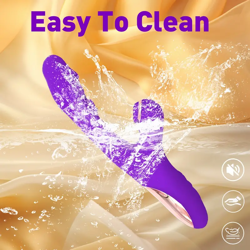 3-in-1 G-Spot Vibrator - Silent, Powerful Handheld Electric Bullet Massager with 7 Vibration, 7 Flapping & 7 Tongue Sucking Modes3-in-1 G-Spot Vibrator - Silent, Powerful Handheld Electric Bullet Massager with 7 Vibration, 7 Flapping