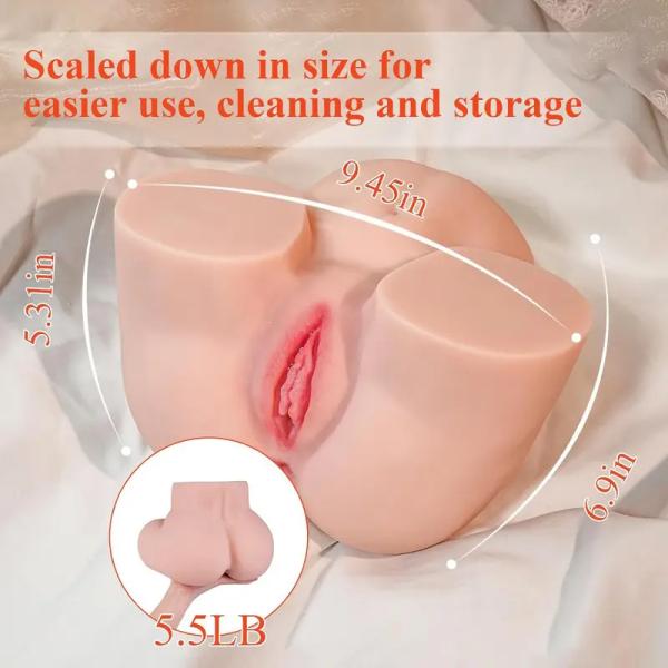 Realistic Male Masturbator Doll Lifelike Skin Texture Life Size Female Pocket Pussy with Soft Ass Realistic Tight Vagina Anal Fleshy Stroker for Enhanced Masturbation Experience with Hole Design for Ultimate Pleasure