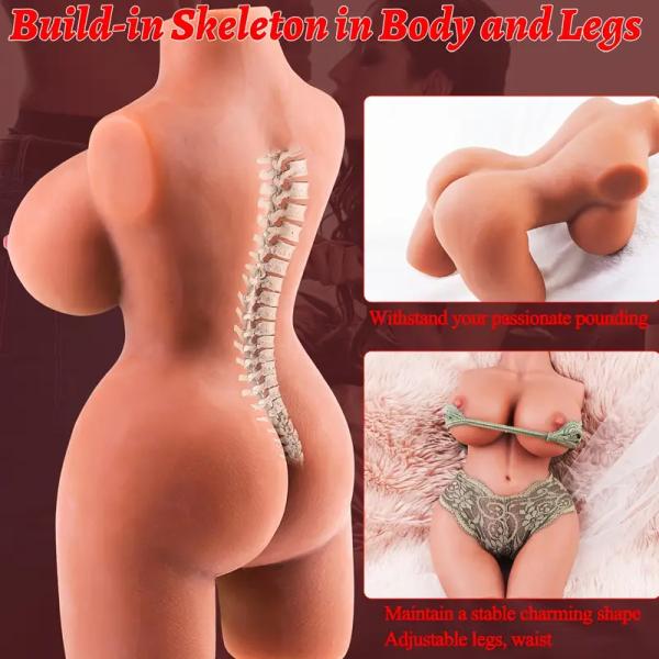 Sex Doll for Male Masturbator Doll Female Torso Sex Doll with Big Boobs Vagina Anal Realistic Sex Dolls Torso for Men, Vagina Male Masturbation Pocket Pussy Sex Toys Realistic Sex Toy for Men's Sex