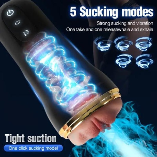 Simulation Electric Plane Cup, Crotch Self-Therapy, TPE Material Cannon Pocket Cat, Soft and Comfortable Material, with 3D Realistic Textured Vaginal Toy, Male Adult Self-Therapy Electric Toy
