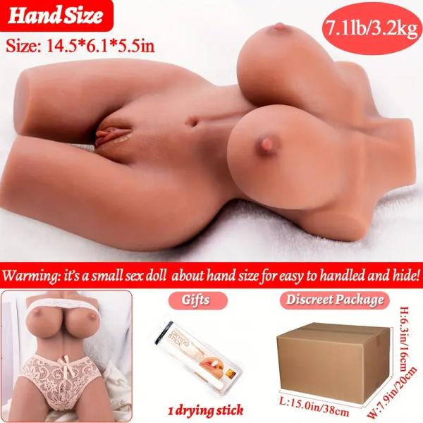Sex Doll for Male Masturbator Doll Female Torso Sex Doll with Big Boobs Vagina Anal Realistic Sex Dolls Torso for Men, Vagina Male Masturbation Pocket Pussy Sex Toys Realistic Sex Toy for Men's Sex